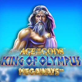 Age Of The Gods: King of Olympus Megaways slot logo by Origins at Megaways Slots